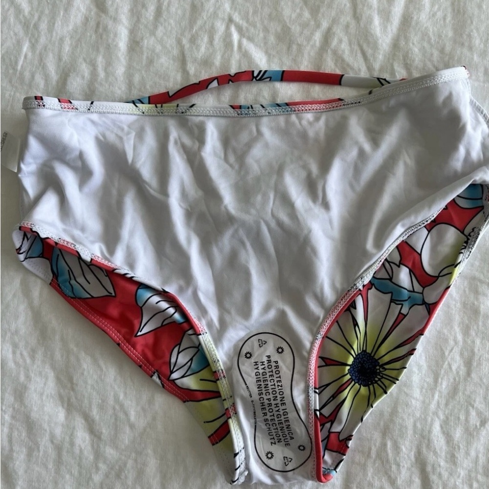 Striped and Floral Bikini Set - Picture 3 of 6